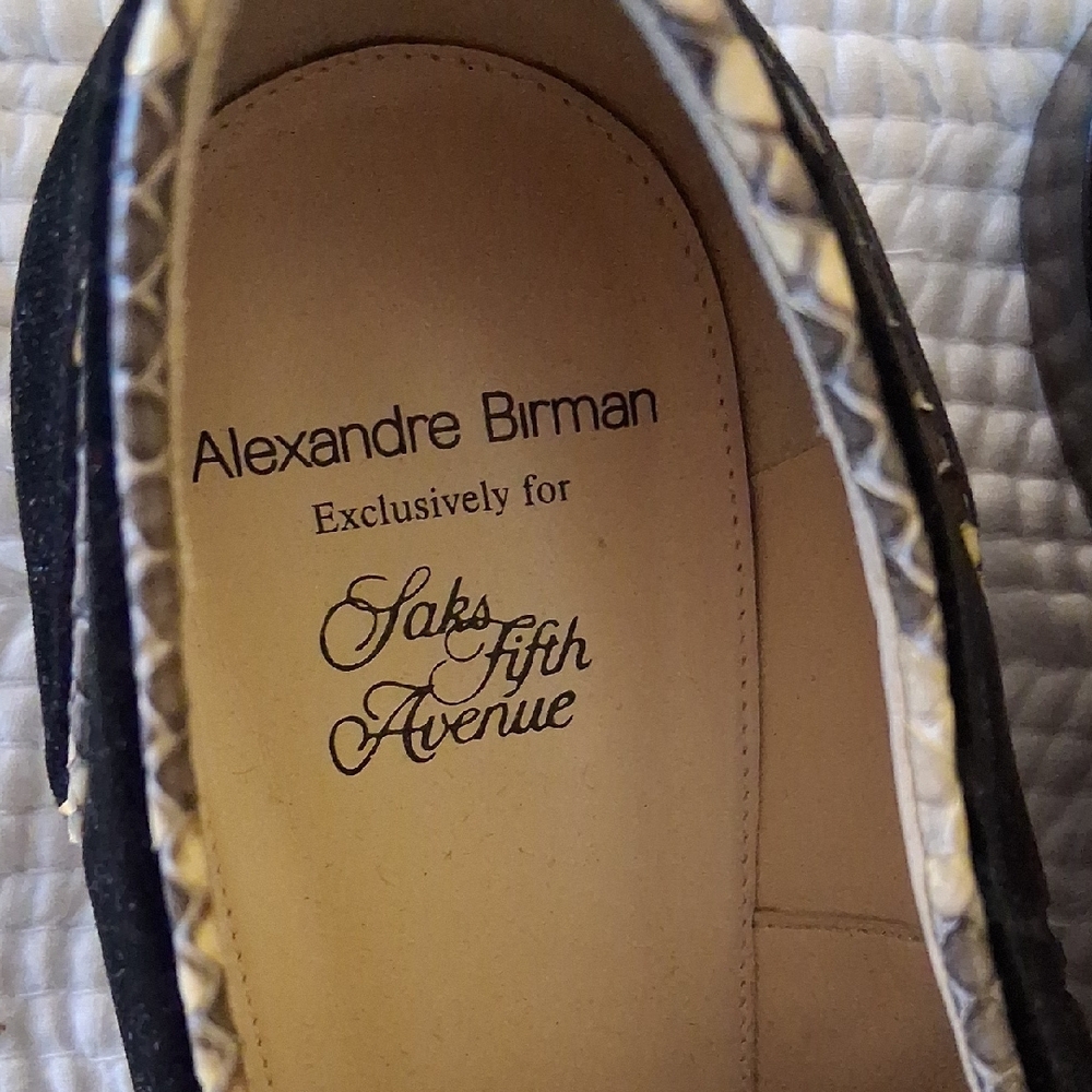 Alexandre Birman Black Velvet Oxfords - Picture 2 of 5